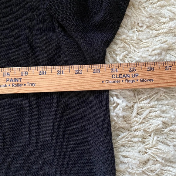 1. State Women's V-Neck Tunic/ Sweater with/ Cutout Sleeves - Black - Picture 11 of 13